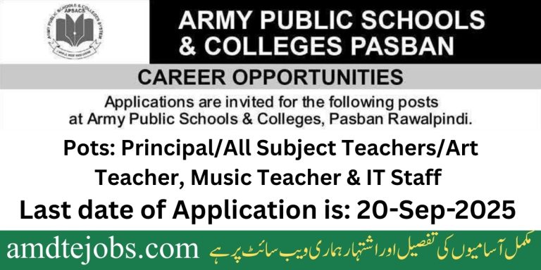 APS Teaching Jobs 2025