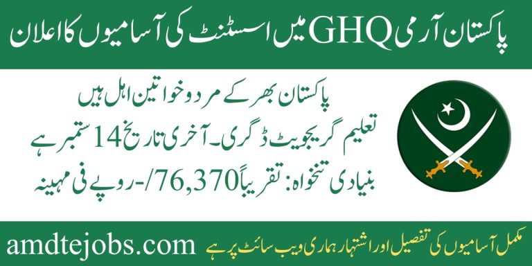 GHQ Rawalpindi jobs 2025