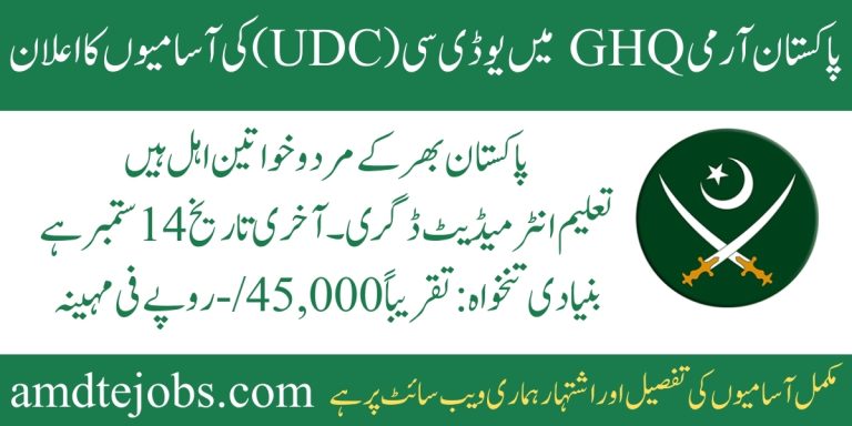UDC GHQ Jobs 2025